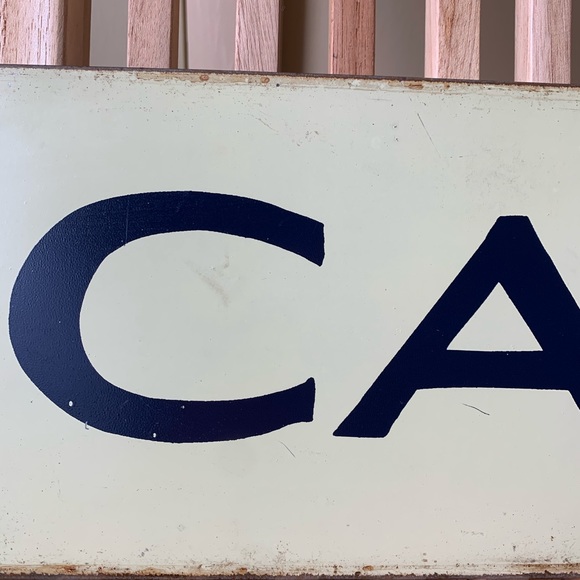 ANTHROPOLOGIE Cafe Metal sign Mummert Sign Co - Picture 3 of 6